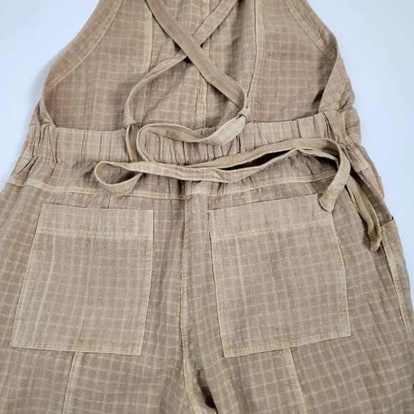 Free People Savannah overalls size large tan brown in color - Picture 8 of 14